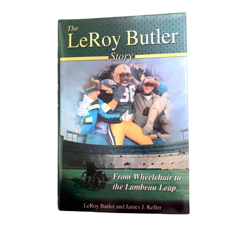 LeRoy Butler Story Book Green Bay Packers Lambeau Leap Hardcover Autograph